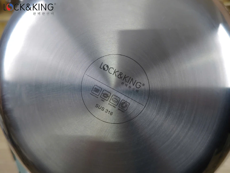 Chảo Lock&King với đáy 5 lớp liền khối