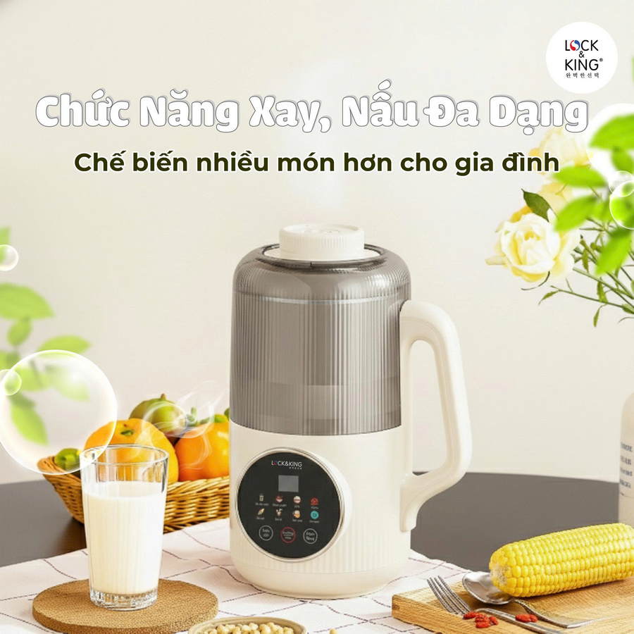 Máy làm sữa hạt Lock&King LK-7812 đa dạng chức năng