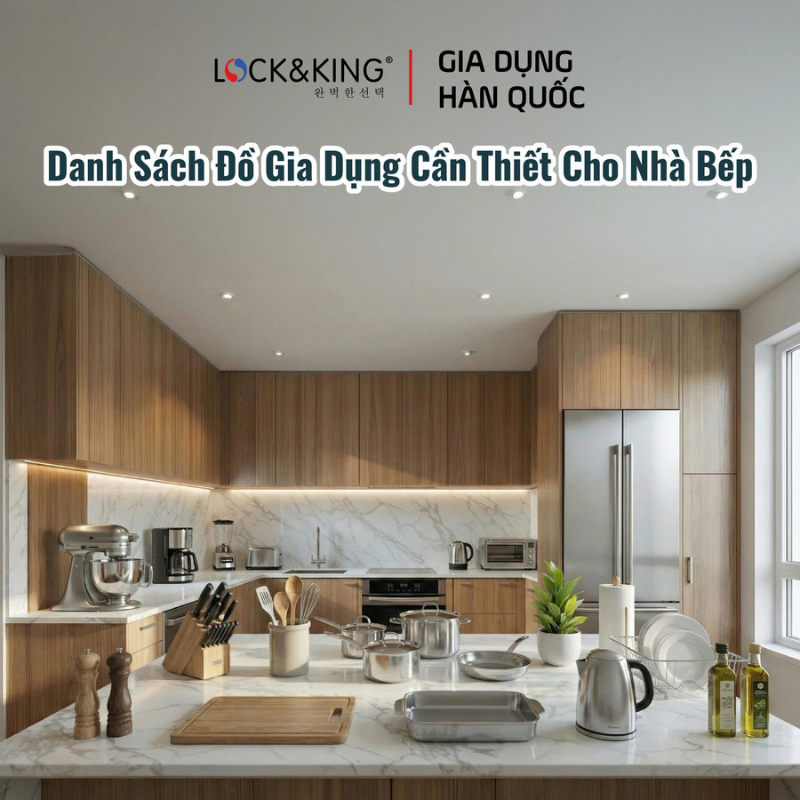 Danh sách đồ gia dụng cần thiết cho nhà bếp