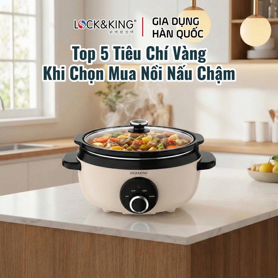 Top 5 tiêu chí vàng khi chọn mua nồi nấu chậm