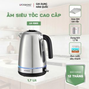 Ấm Siêu Tốc Lock&King LK-1083 – Sôi Nhanh, Bền Lâu, Chuẩn Hàn