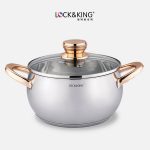 Nồi Inox 5 Đáy Cao Cấp Lock&King LK-3024
