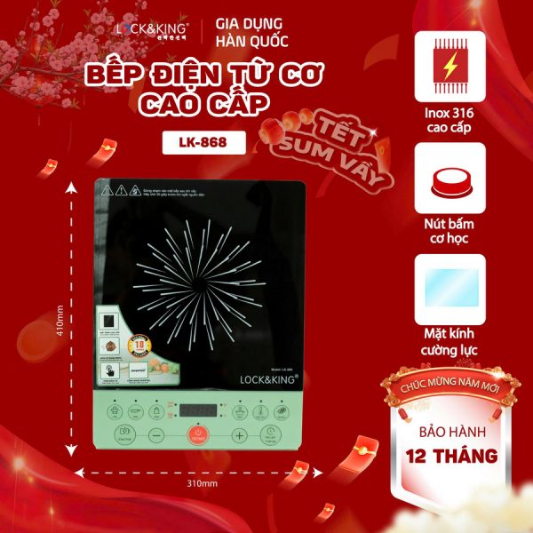 Bếp Điện Từ Lock&King LK-868