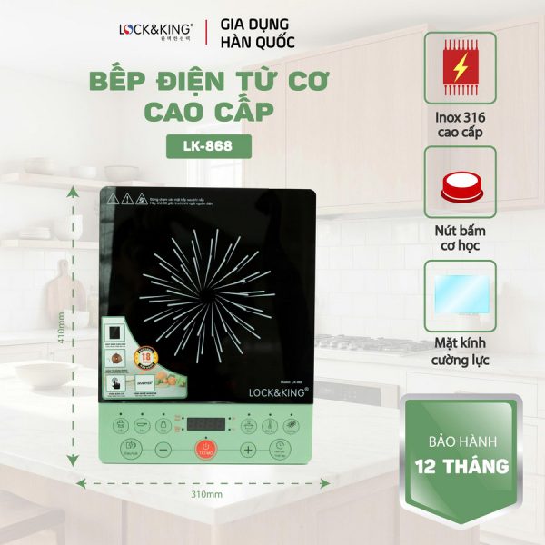 Bếp Điện Từ Lock&King LK-868