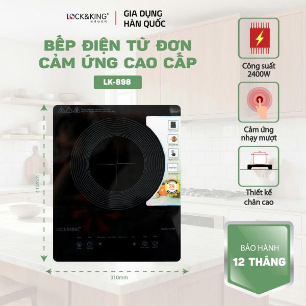 Bếp Điện Từ Lock&King LK-898