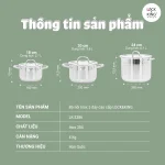 Bộ Nồi Inox 5 đáy Cao Cấp Lock&King LK336
