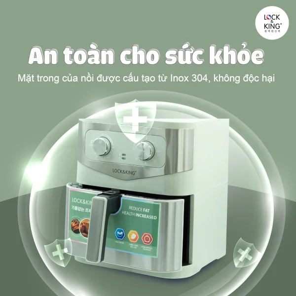 Nồi Chiên Không Dầu Lock&King LK-92