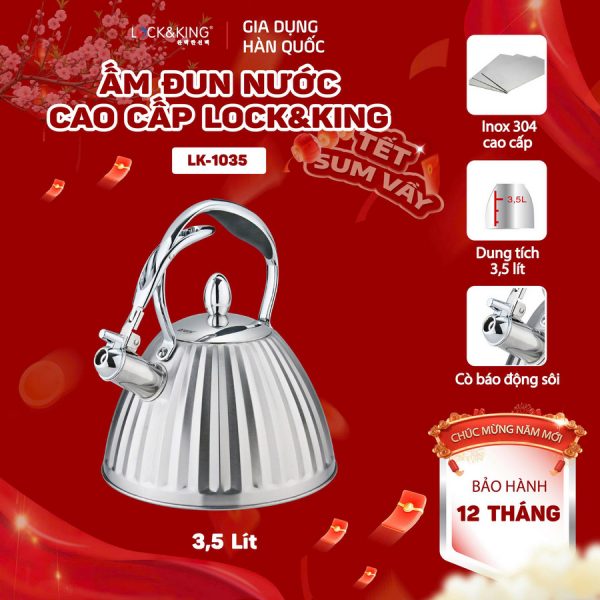 Ấm Đun Nước Lock&King LK-1035