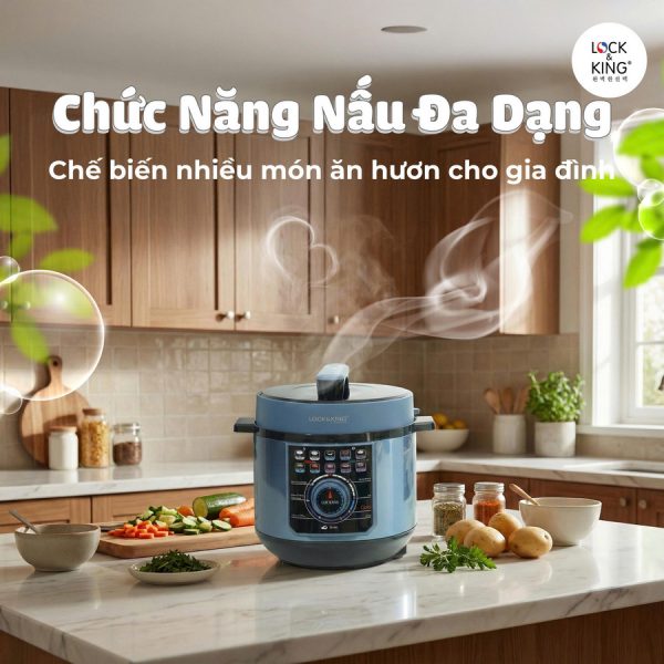 Nồi Áp Suất Điện Lock&King LK-4161