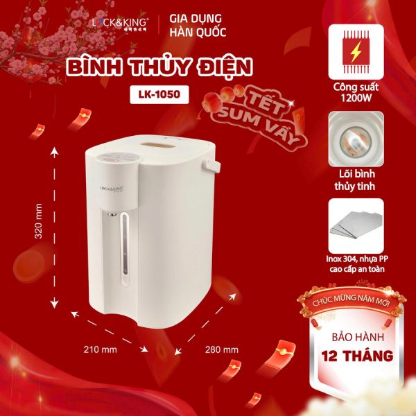 Bình Thủy Điện Lock&King LK-1050